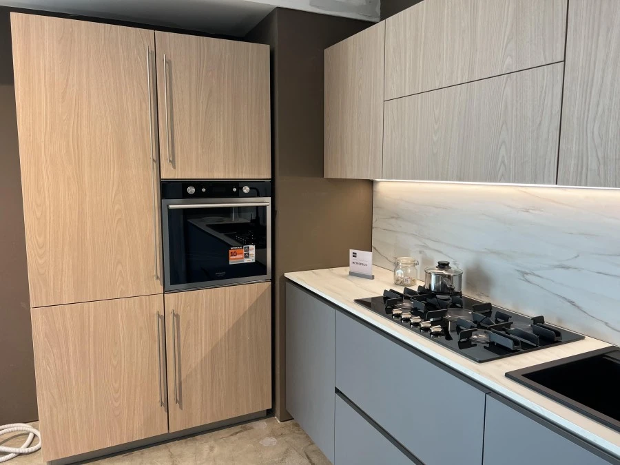 Cucina lineare Stosa Cucine Metropolis Grau opaco