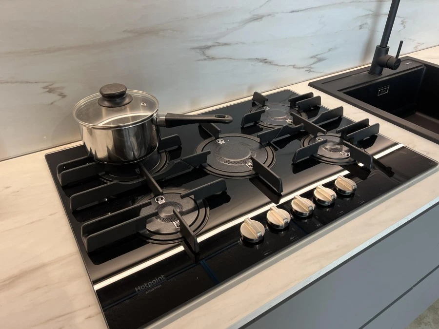 Cucina lineare Stosa Cucine Metropolis Grau opaco