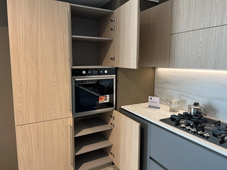 Cucina lineare Stosa Cucine Metropolis Grau opaco