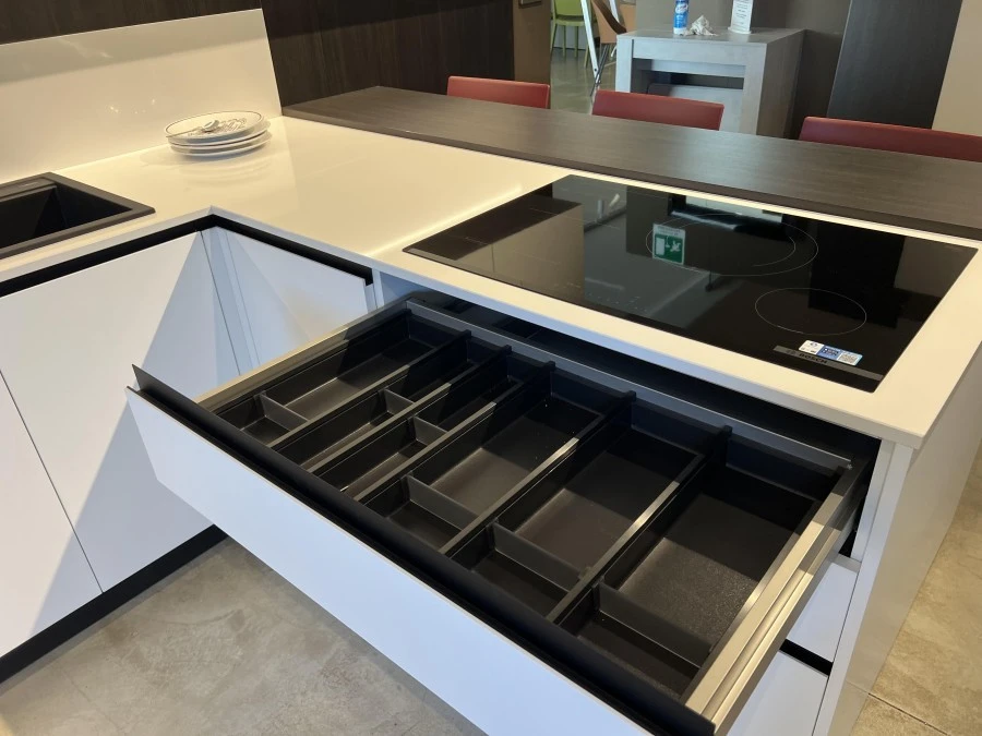 Cucina angolare Stosa Cucine Infinity Bianco
