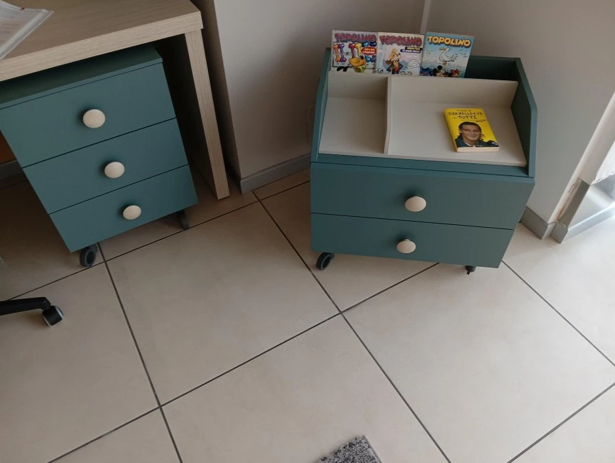 Cameretta letto singolo Nidi Canapa e Pino