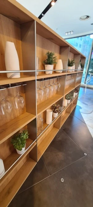 Cucina con Isola Veneta Cucine RIFLEX BIANCO OPACO