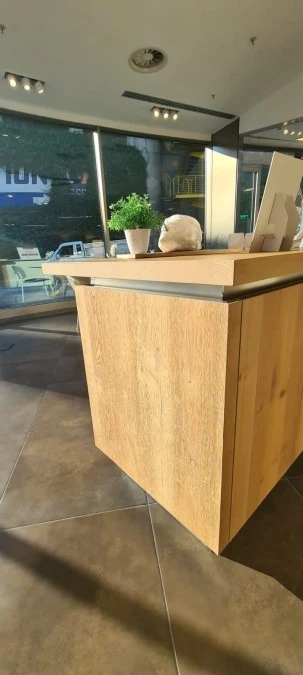 Cucina con Isola Veneta Cucine RIFLEX BIANCO OPACO