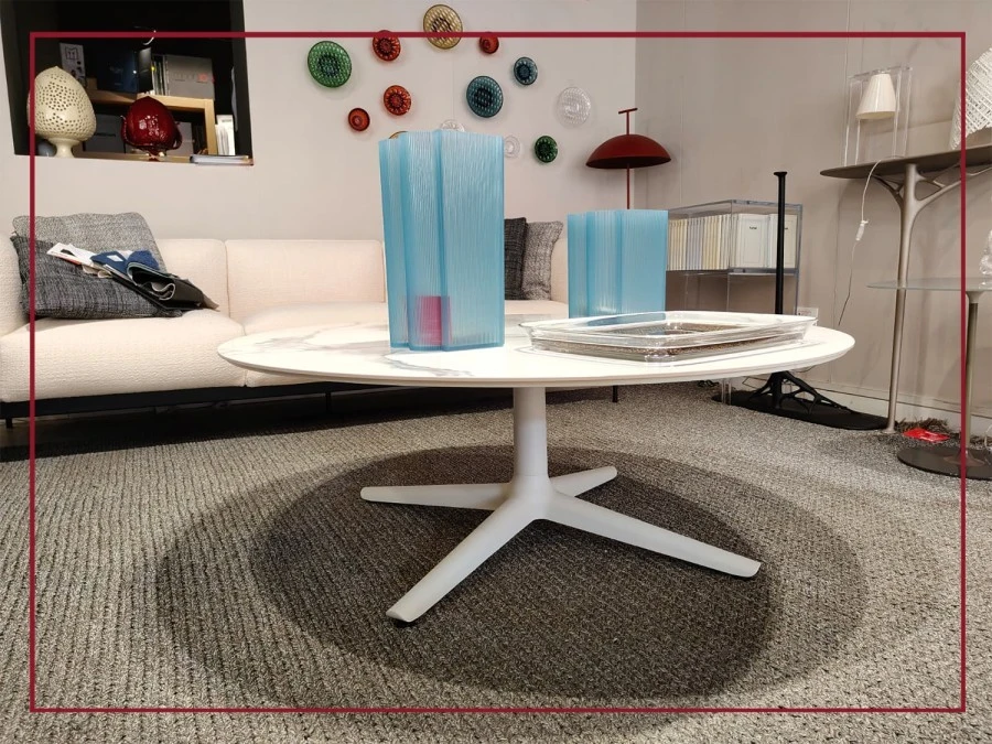 Tavolino rotondo Kartell MULTIPLO LOW TONDO