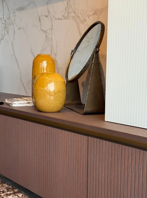Soggiorno componibile Arredo3 Asia Glass Cannettato