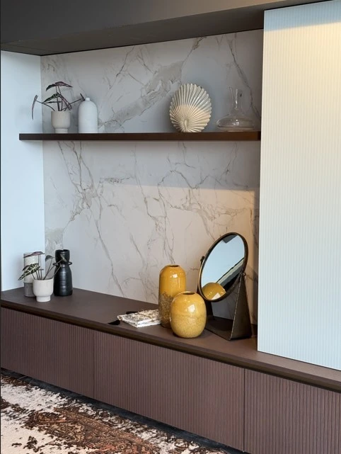 Soggiorno componibile Arredo3 Asia Glass Cannettato