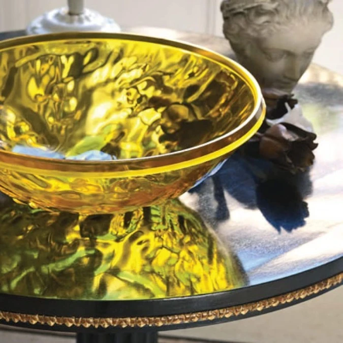 Vaso Kartell Centrotavola Moon Giallo