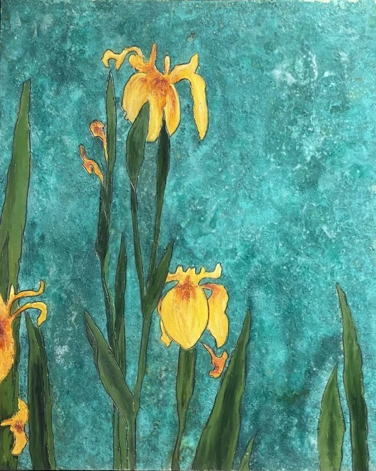 Quadro Benedetta Belloni Yellow Iris II