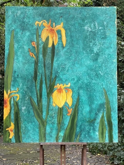 Quadro Benedetta Belloni Yellow Iris II