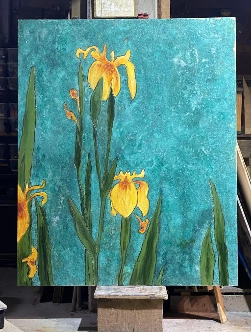 Quadro Benedetta Belloni Yellow Iris II
