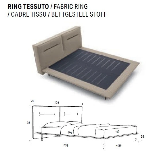 Letto matrimoniale Felis Moonlight