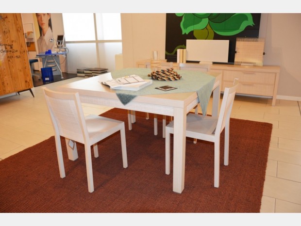 Tavolo e sedia Rattan Wood Millenium