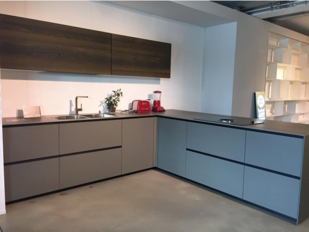 Cucina angolare Valcucine Riciclantica rovere millennium