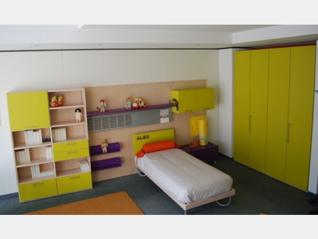 Cameretta letto singolo Trabattoni ZOE