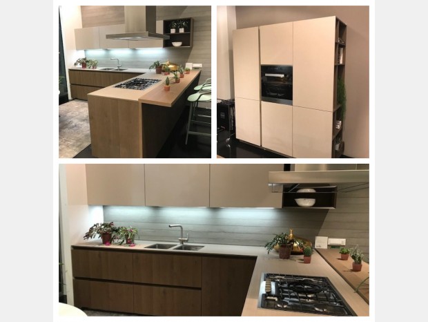 Cucina con penisola Euromobil Filo Antis