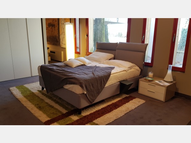 Letto matrimoniale con contenitore Oggioni Plio