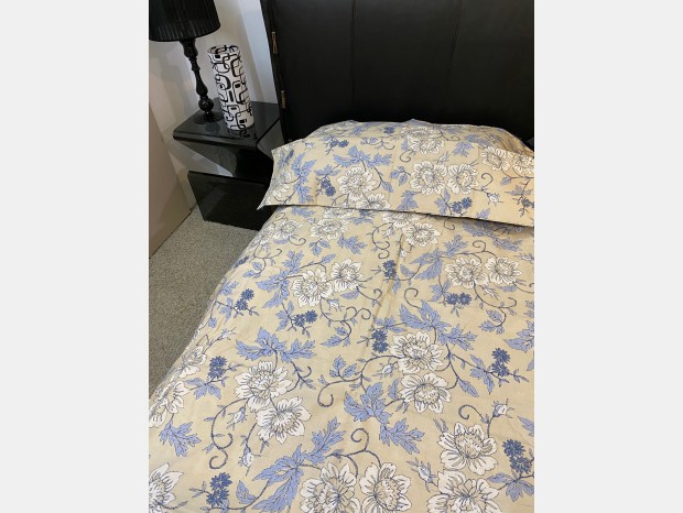 Biancheria da letto Axil Oxidiana blu matrimoniale