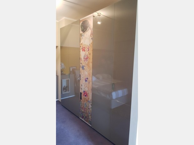 Armadio battente Produzione Artigianale CUSTOM Klimt  ANTE VETRO