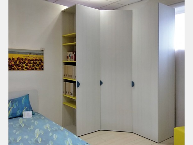 Cameretta con cabina armadio Nidi Cabina Angolare Puzzle