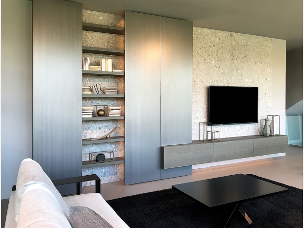 Soggiorno componibile Camagni Design Living Luxury Metal