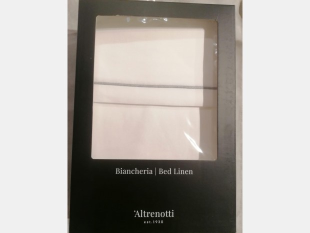 Biancheria da letto Altrenotti Satin purity titanio