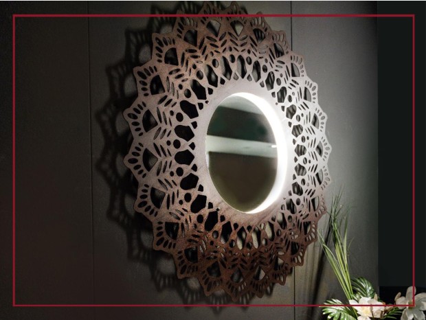 Specchio Centrino Style GRIMILDE LUMEN