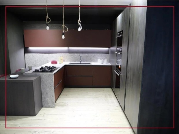 Cucina con penisola Arredo3 KALì QUADRA