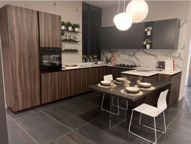 Cucina con penisola Scavolini DELINEA