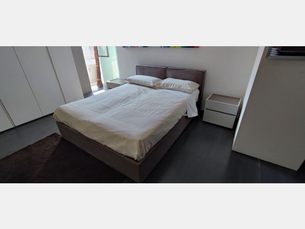 Letto matrimoniale con contenitore Ergogreen JASMINE