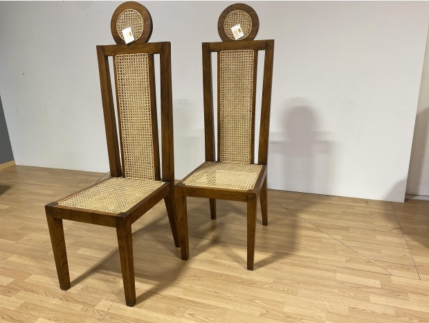 Sedia senza braccioli Dialma Brown Set 2 sedie Victoria