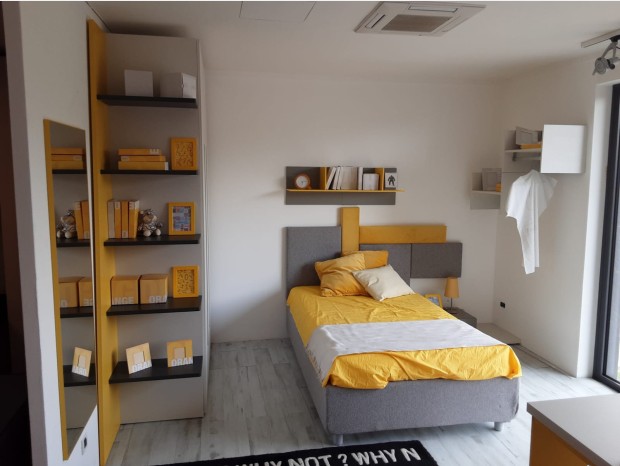Cameretta letto singolo Moretti Compact Tetris