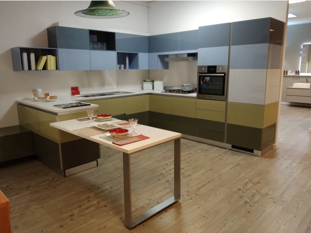 Cucina angolare Scavolini Tetrix