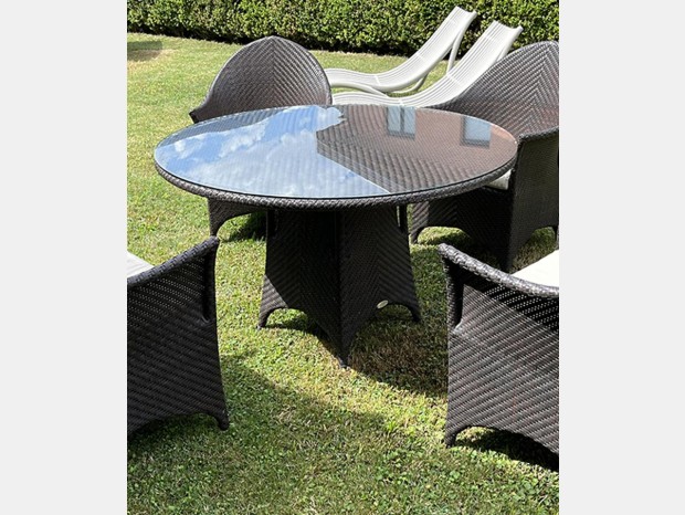 Tavolo da giardino Dedon Barcelona ø 100