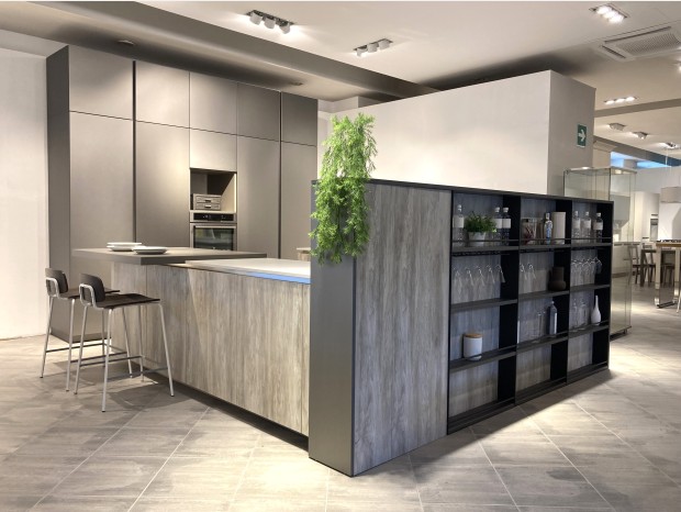 Cucina con Isola Veneta Cucine LOUNGE - ISOLA DEK