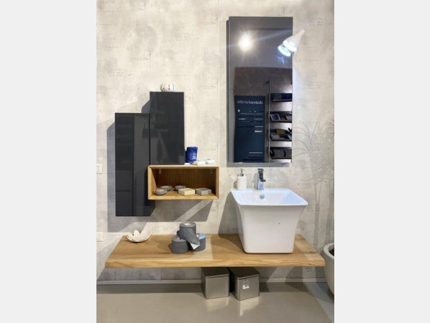 Mobile bagno Cerasa laccato e legno