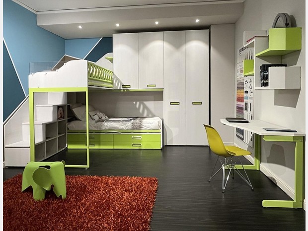Cameretta con soppalco Moretti Compact Kids