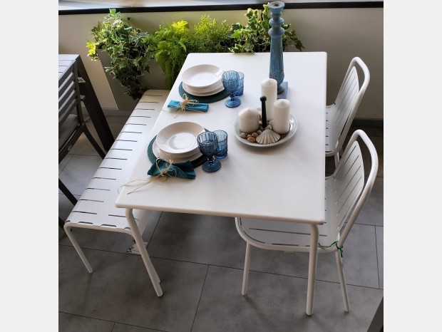 Gruppi tavoli e sedute Outdoor Connubia Set Easy tavolo e sedie