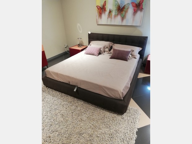 Letto matrimoniale con contenitore Flou Pinch