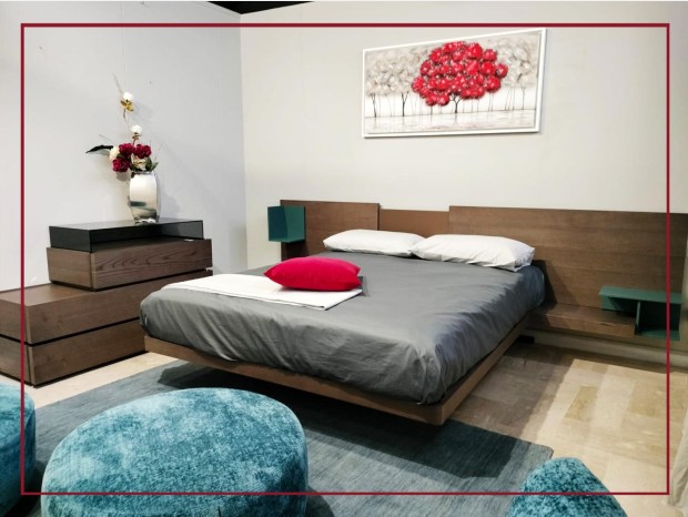 Letto con gruppo Mobilgam QUADRA-CUBO