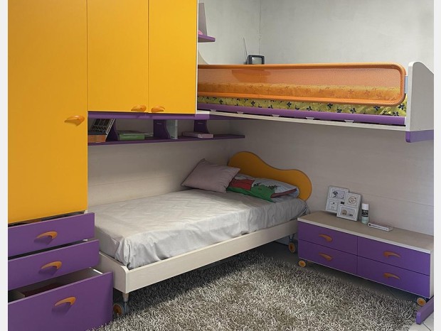 Cameretta a ponte Moretti Compact Malva Jolly