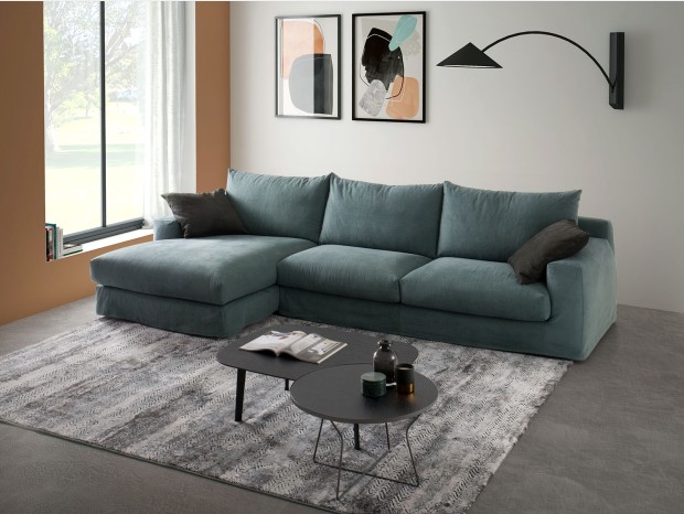 Divano Chaise-longue Diotti.com STRIP OUTLET