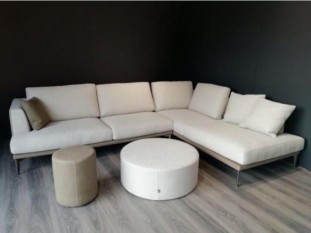 Divano Chaise-longue Flexstyle Flight + 2 Pouf