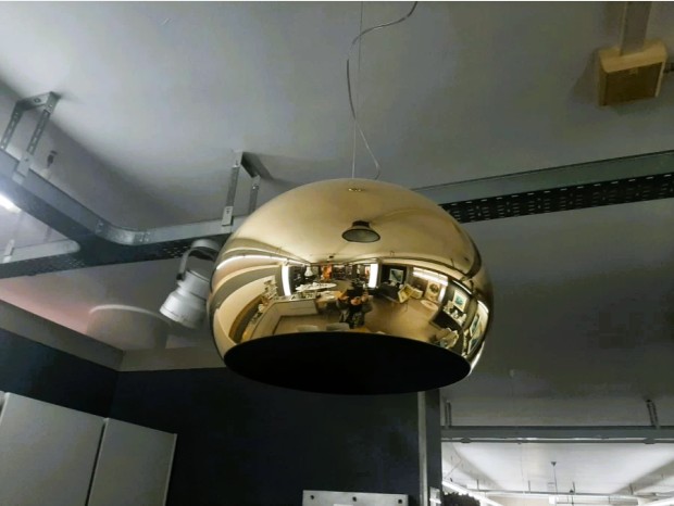 Lampada sospesa Kartell fl/y oro