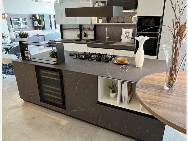 Cucina con Isola Gicinque Infinity Myglass