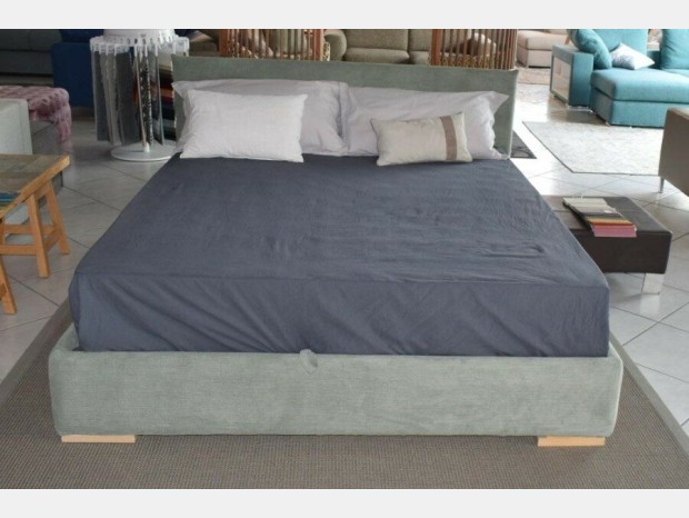 Letto matrimoniale con contenitore Abiesse 1970 Lucy