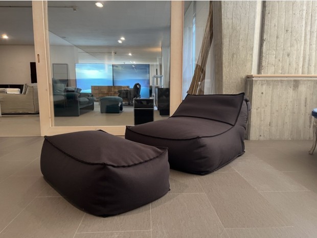 Poltrona con pouf Verzelloni Zoe