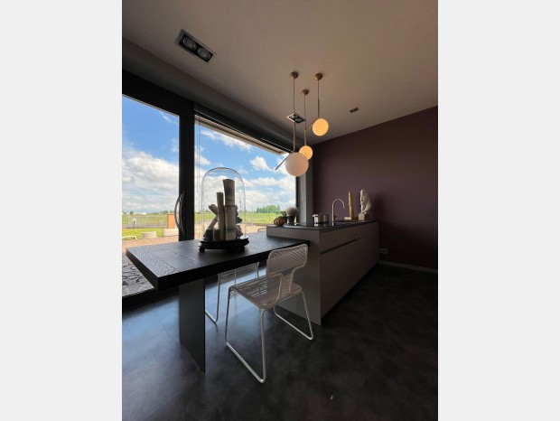 Cucina con Isola Modulnova Beige