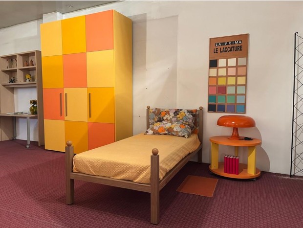 Cameretta letto singolo Dear Kids quadrotti & Missoni
