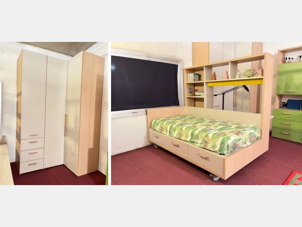 Cameretta letto singolo Erba Mobili Rolly