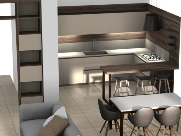 Cucina con penisola Scavolini LIBRA